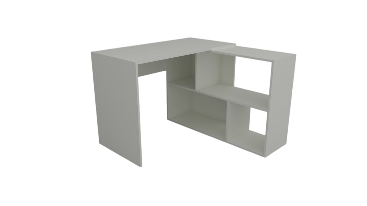 Стіл письмовий кутовий (ергономічний) ПРОЕКТ МЕБЛІ 1100*1100*770 СП-01-01 білий